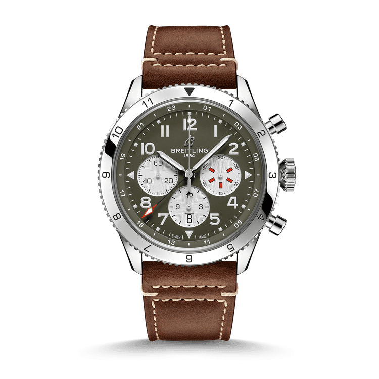 Breitling Super Avi B04 Chronograph GMT 46 Referenz: AB04452A1L1X1 cover url