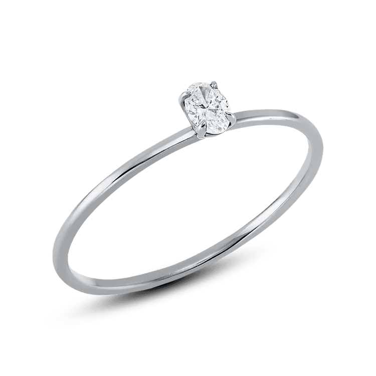 ALTHERR Diamonds Solitaire Ring Oval 0,11 ct. Größe 55 cover url