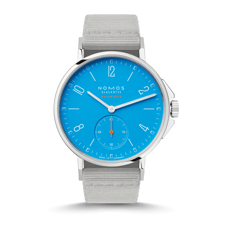 NOMOS Glashütte Ahoi Neomatik Signalblau cover url