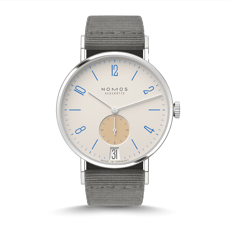 NOMOS Glashütte Tangente 38 Datum Schulhausweiß CPO cover url