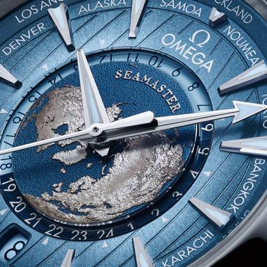 OMEGA Seamaster Aqua Terra GMT Worldtimer Summer Blue 43 Referenz: 220.12.43.22.03.002 Produktbild 3