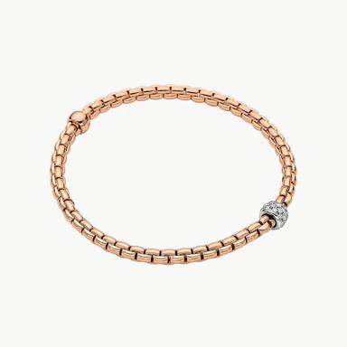 Fope Eka Tiny Flexit Armband mit Pavebesatz Rosegold Referenz: 73301BX_PB_R_XBX_00M Produktbild 0