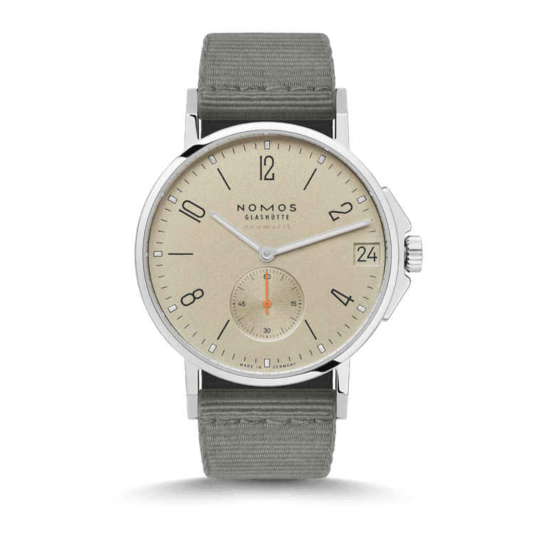 NOMOS Glashütte Ahoi Neomatik 38 Datum Sand cover url