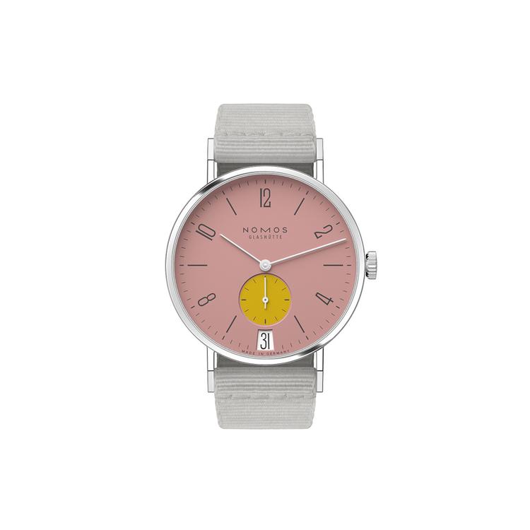 NOMOS Glashütte Tangente 38 Datum Bubblegum Referenz: 179.S7 cover url