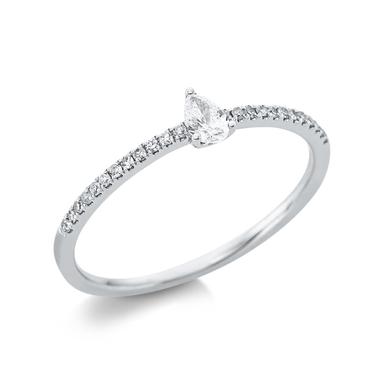 ALTHERR Diamonds Solitaire Ring Tropfen 0,19 ct. Größe 50 Referenz: 1BF36W850-5 Produktbild 0