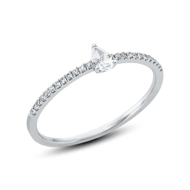 ALTHERR Diamonds Solitaire Ring Tropfen 0,19 ct. Größe 50 cover url