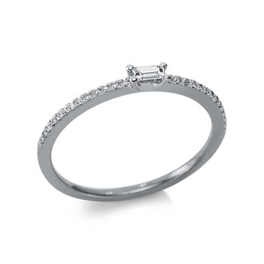 ALTHERR Diamonds Solitaire Ring Baguette 0,12 ct. Größe 50 Referenz: 1CA66W850-3 Produktbild 0