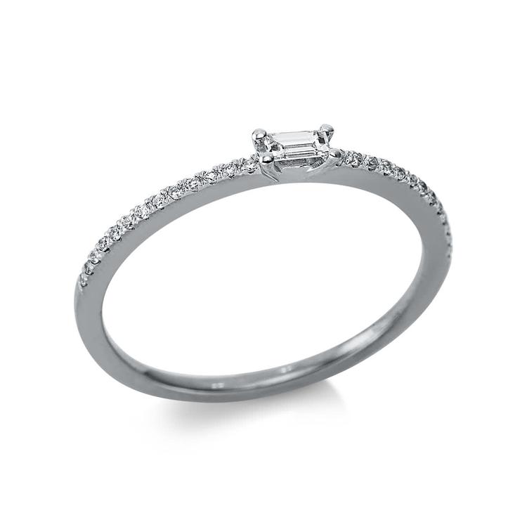 ALTHERR Diamonds Solitaire Ring Baguette 0,12 ct. Größe 50 Referenz: 1CA66W850-3 cover url