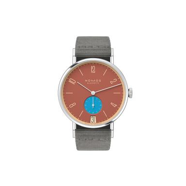 NOMOS Glashütte Tangente 38 Datum Ziegelblau Referenz: 179.S27 Produktbild 0