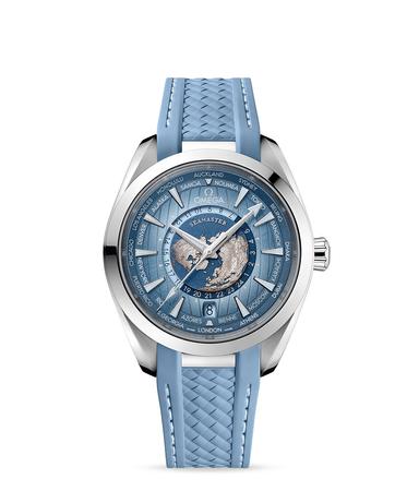 OMEGA Seamaster Aqua Terra GMT Worldtimer Summer Blue 43 Referenz: 220.12.43.22.03.002 Produktbild 0