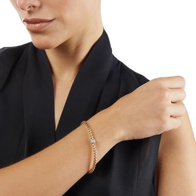 Fope Eka Tiny Flexit Armband mit Pavebesatz Rosegold Referenz: 73301BX_PB_R_XBX_00M Produktbild 3