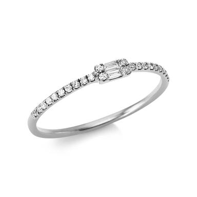 ALTHERR Diamonds Solitaire Ring Baguette 0,12 ct. Größe 57 Referenz: 1AR57W857-1 Produktbild 0