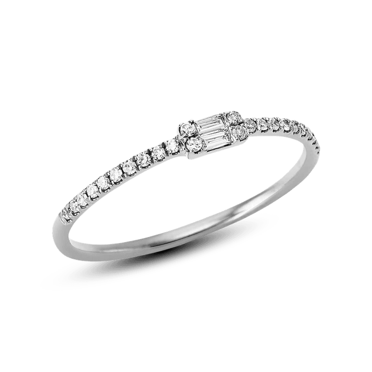 ALTHERR Diamonds Solitaire Ring Baguette 0,12 ct. Größe 57 cover url