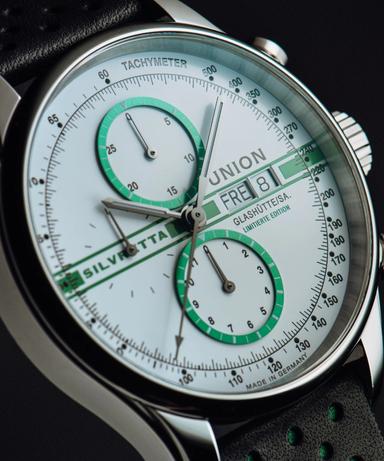 UNION Glashütte Viro Chronograph Silvretta Classic 2022 Limited Edition Referenz: D011.414.16.010.09 Produktbild 2