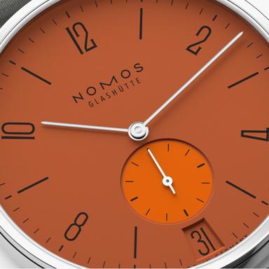 NOMOS Glashütte Tangente 38 Datum Poporange Referenz: 179.S13 Produktbild 3