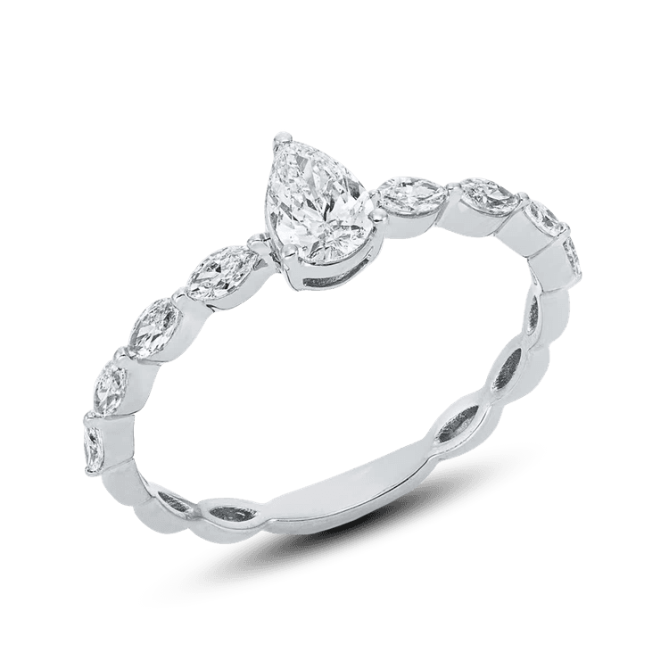 ALTHERR Diamonds Modern Ring Tropfen 0,62 ct. Größe 52 cover url