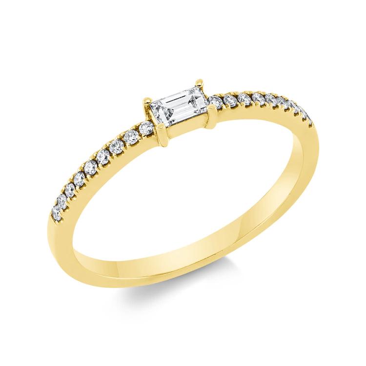 ALTHERR Diamonds Solitaire Ring Baguette 0,20 ct. Größe 55 Referenz: 1DL44G855-2 cover url